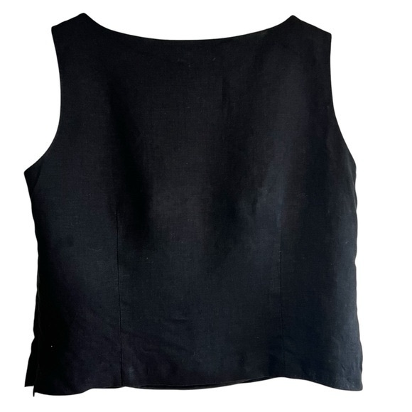 Steilmann linen sleeveless cropped lined structured top excellent condition - Picture 8 of 11